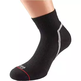 1000 Mile Active Quarter Womens Running Socks - Black