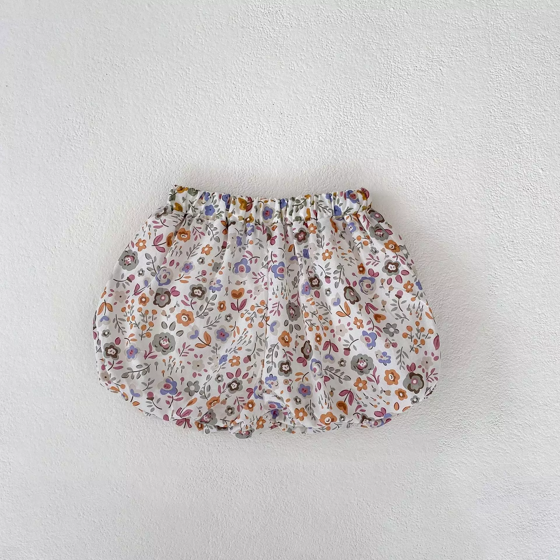 2 Pieces Set Baby Kid Girls Solid Color Print Tops And Flower Shorts Wholesale 230828281