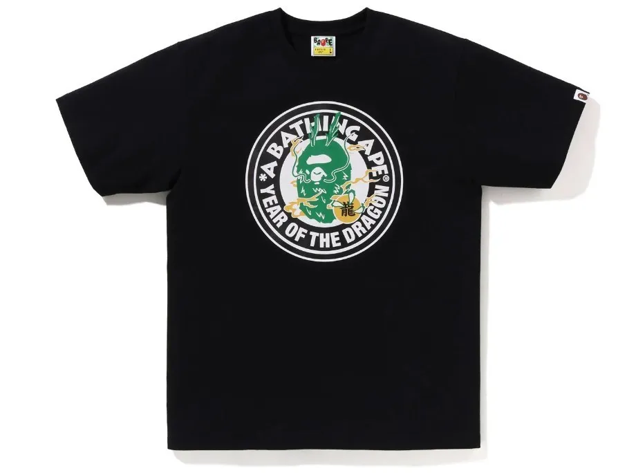 A BATHING APE  |Crew Neck Street Style Plain Cotton Short Sleeves