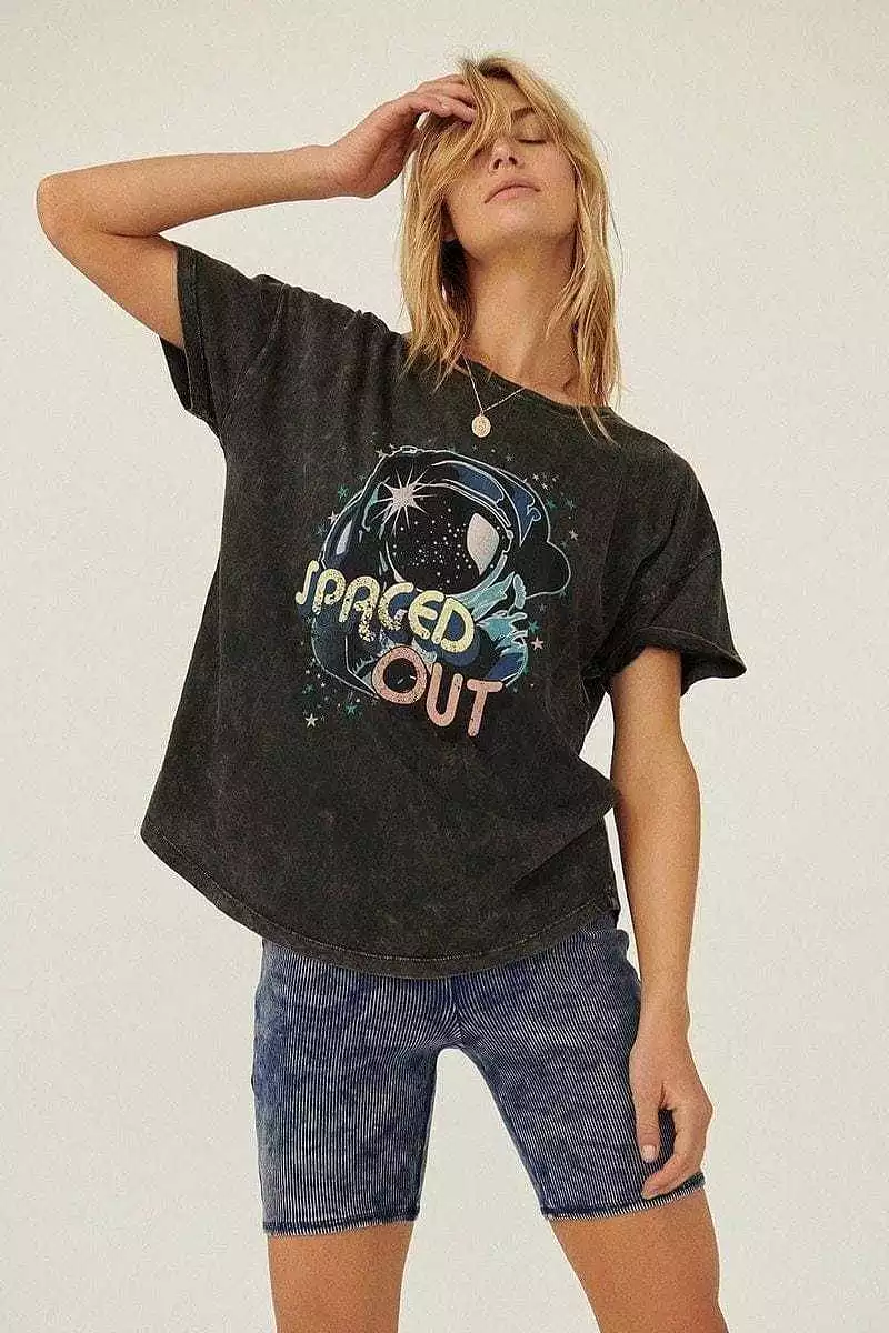 A Mineral Washed Graphic T-shirt