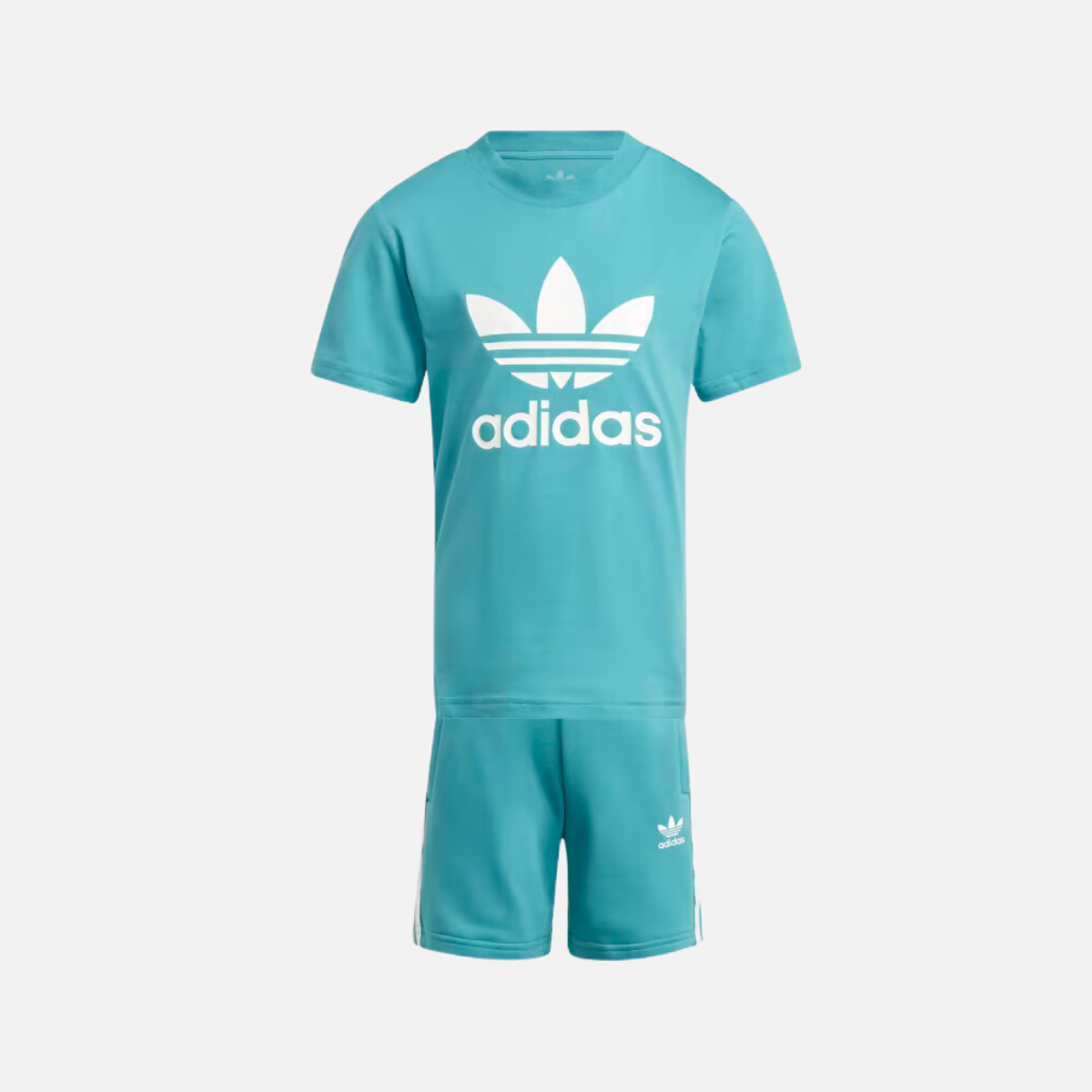 Adidas Adicolor Kids Unisex  Shorts and T-shirt Set (3-8Year)  -Arctic Fusion/White