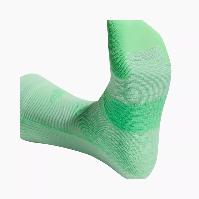 Adidas Adizero Ankle Running Socks -White/Beam Green