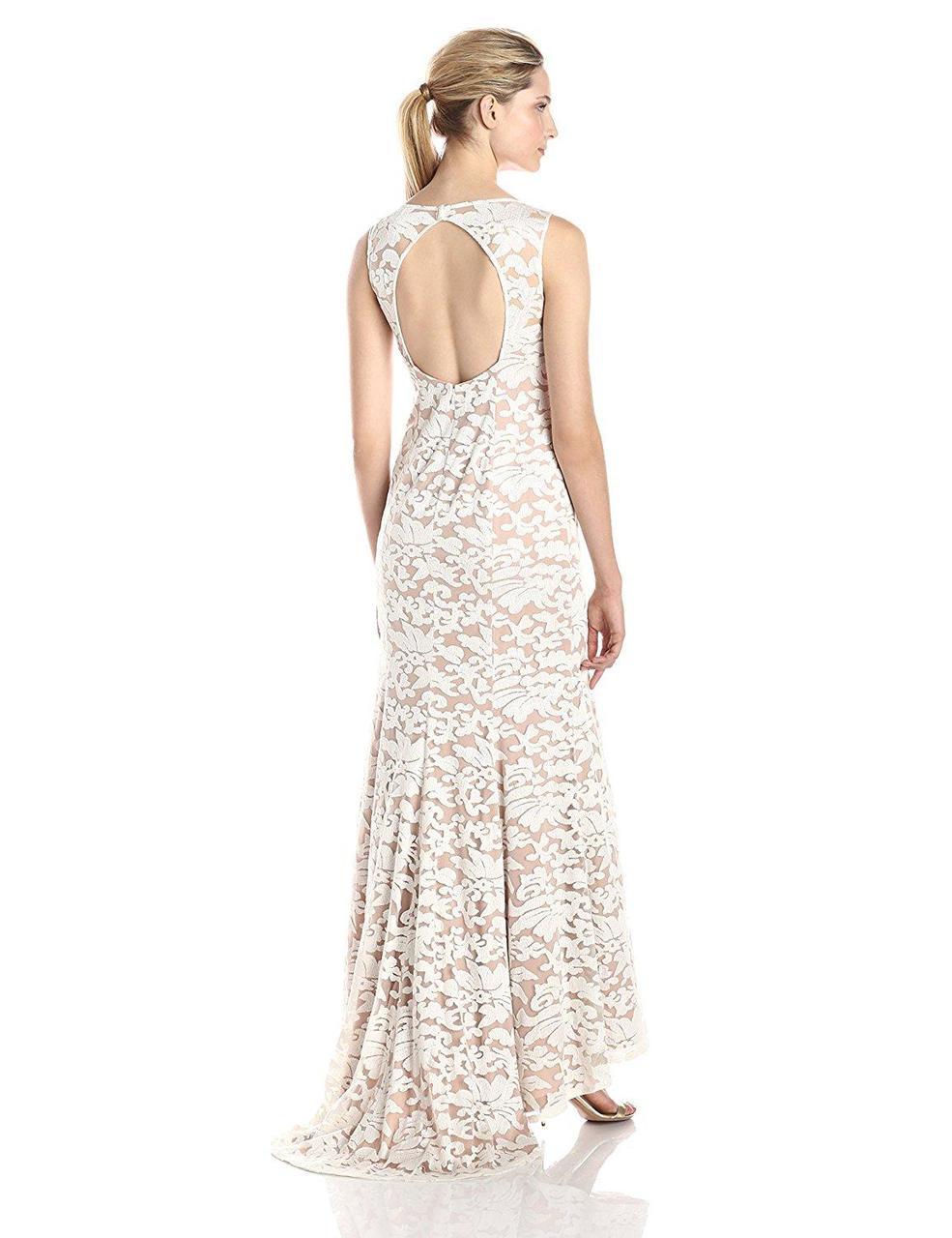 Adrianna Papell - 91906310 Embroidered Sleeveless Evening Gown