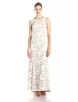 Adrianna Papell - 91906310 Embroidered Sleeveless Evening Gown