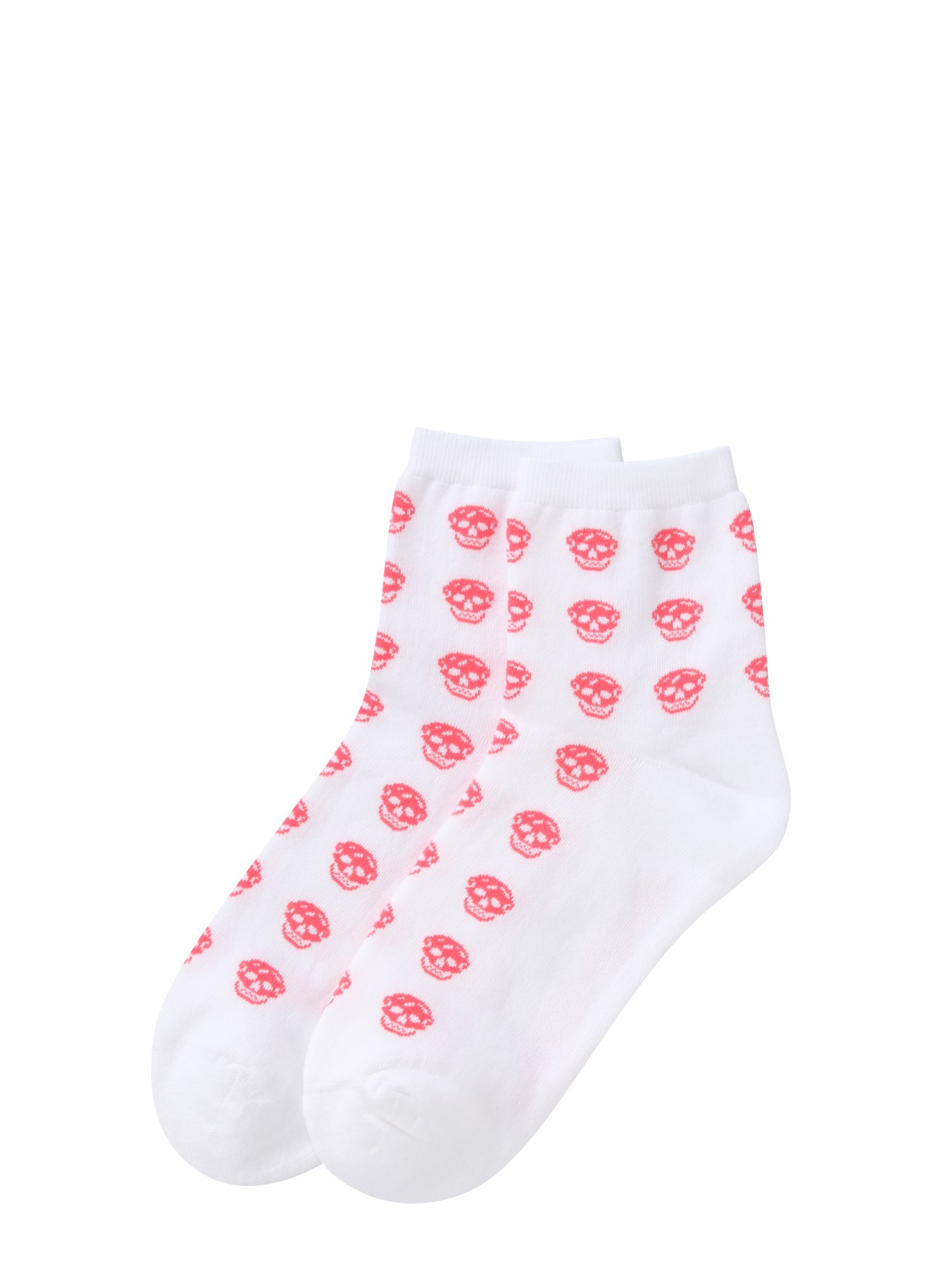 ALEXANDER McQUEEN    COTTON SKULL SHORT SOCK