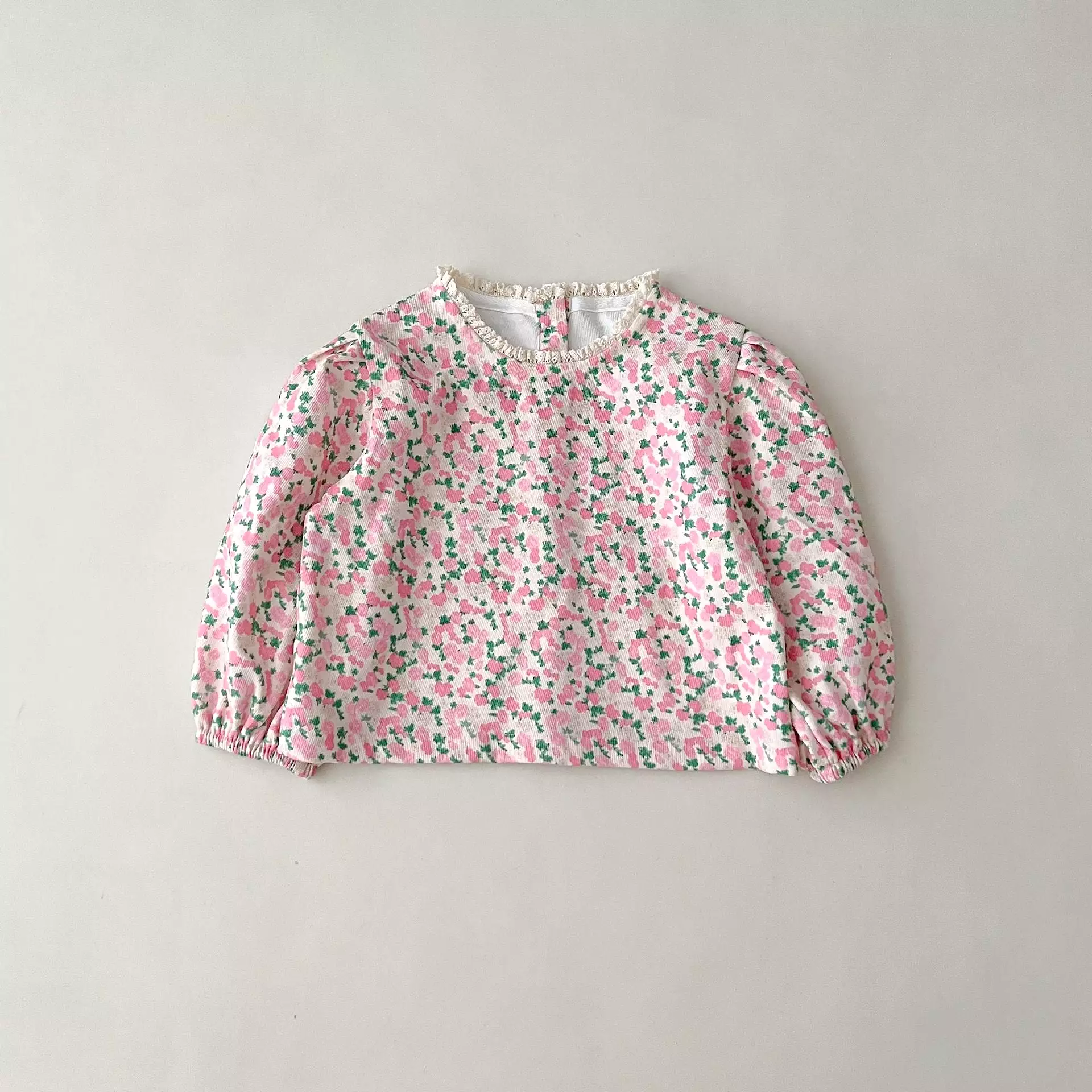 Baby Kid Girls Flower Print Tops Wholesale 23113083