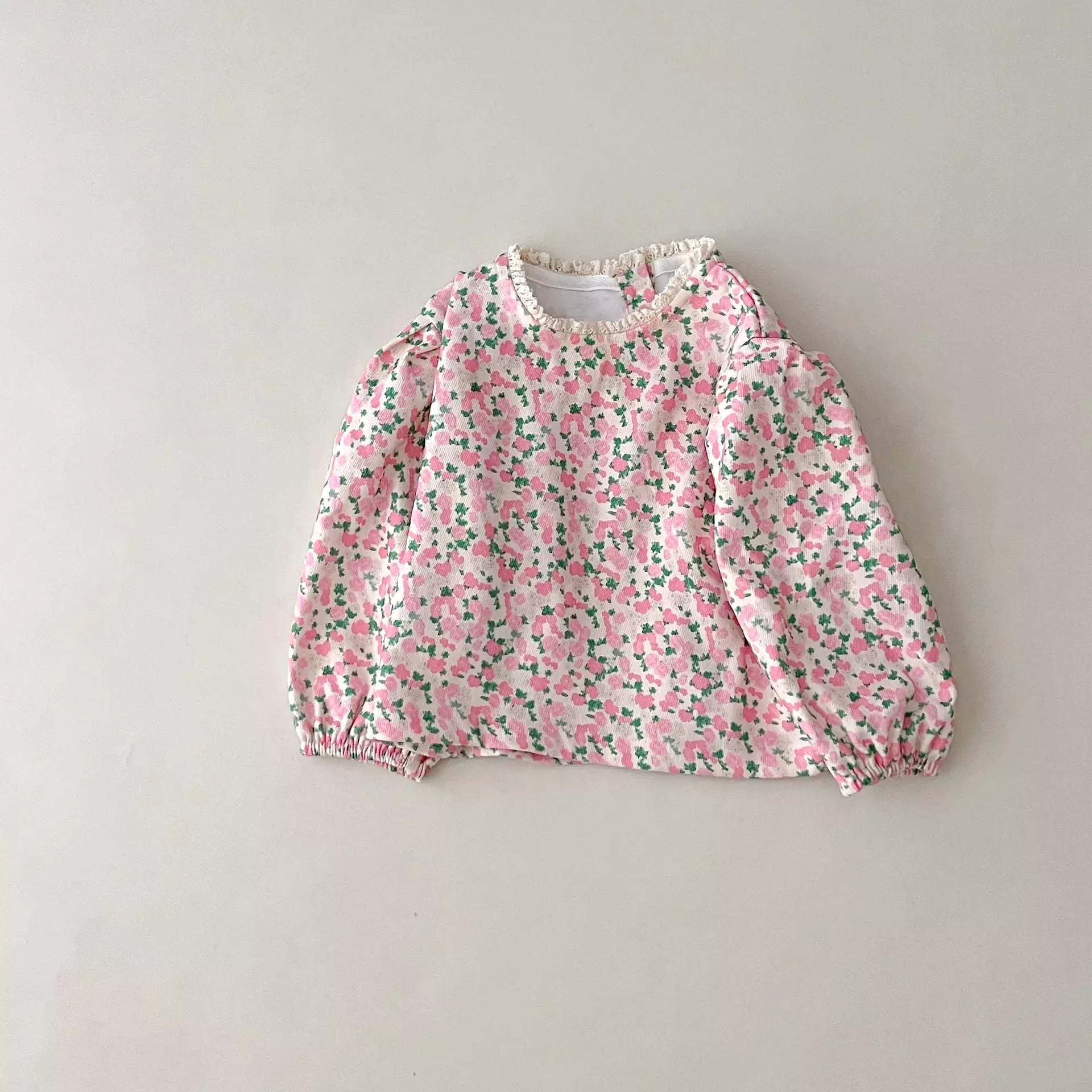 Baby Kid Girls Flower Print Tops Wholesale 23113083