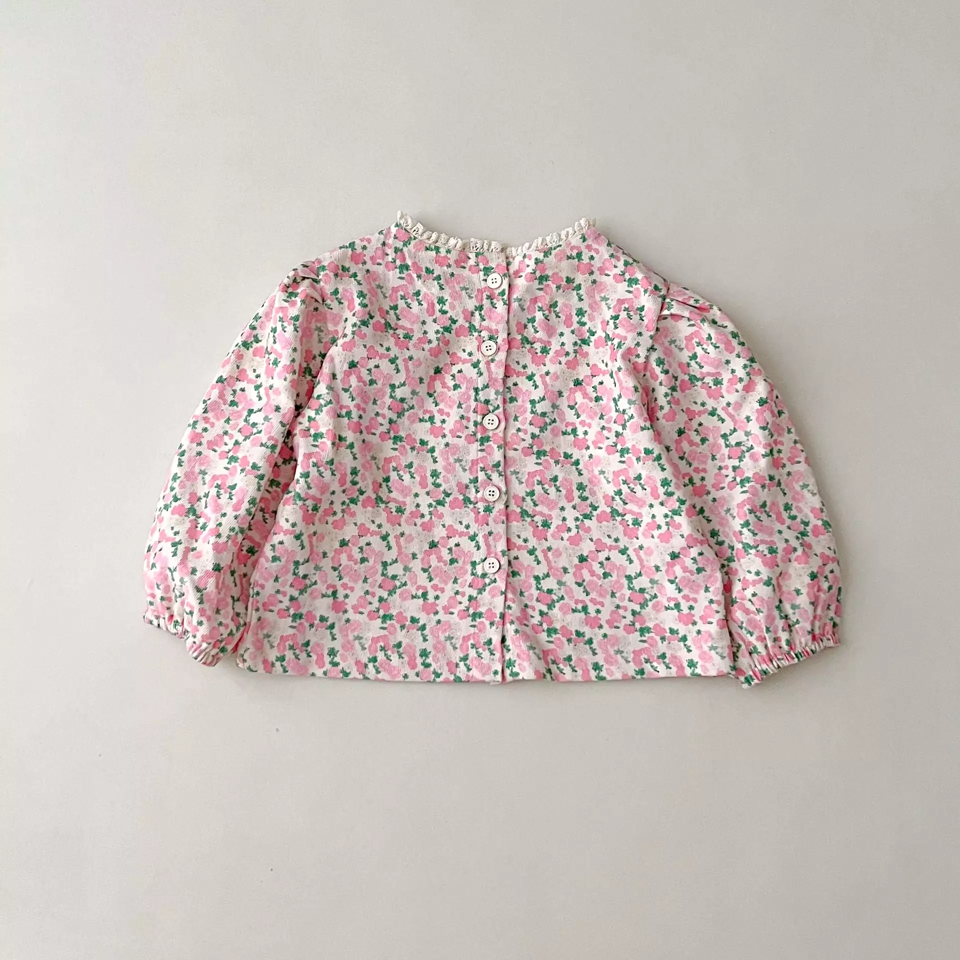 Baby Kid Girls Flower Print Tops Wholesale 23113083