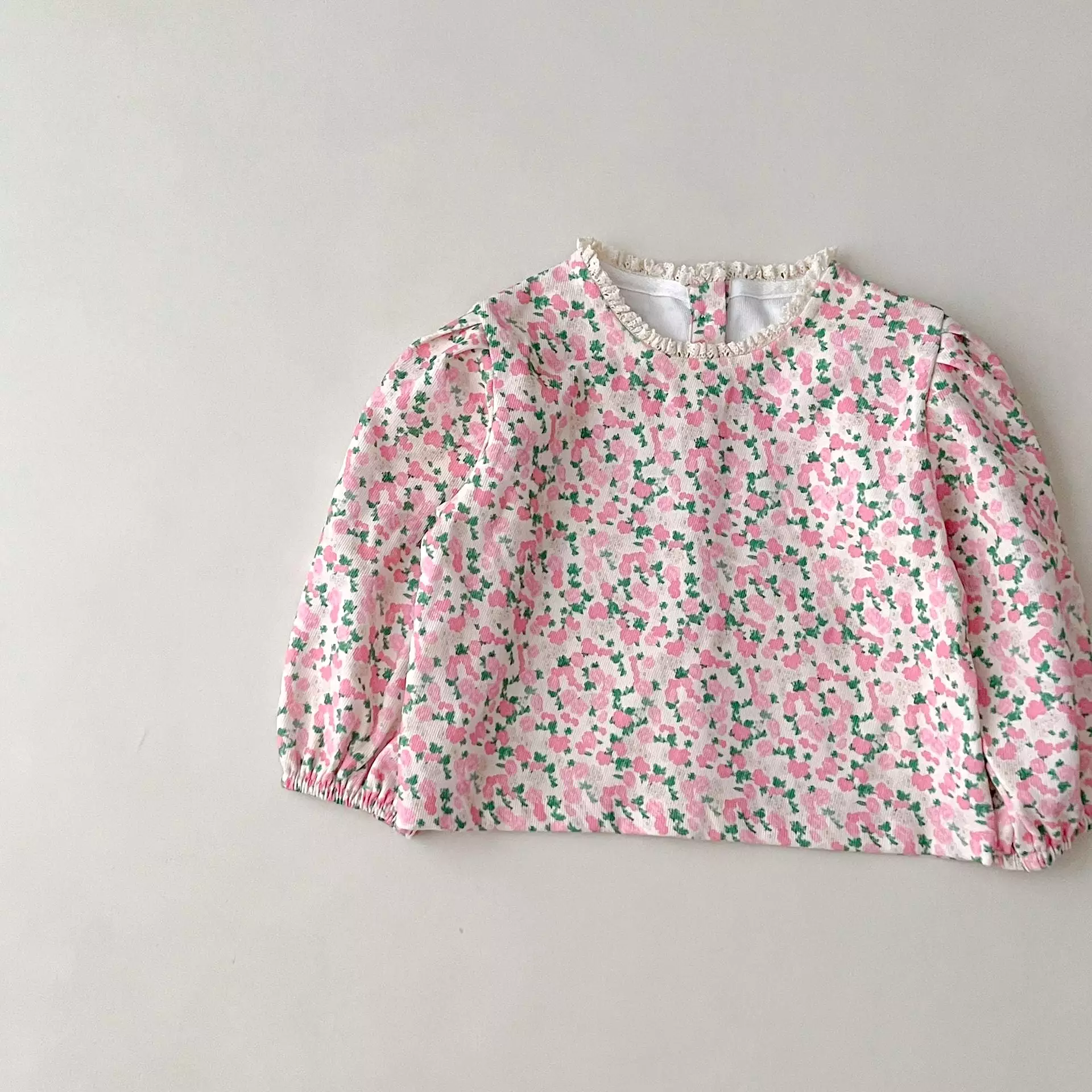 Baby Kid Girls Flower Print Tops Wholesale 23113083