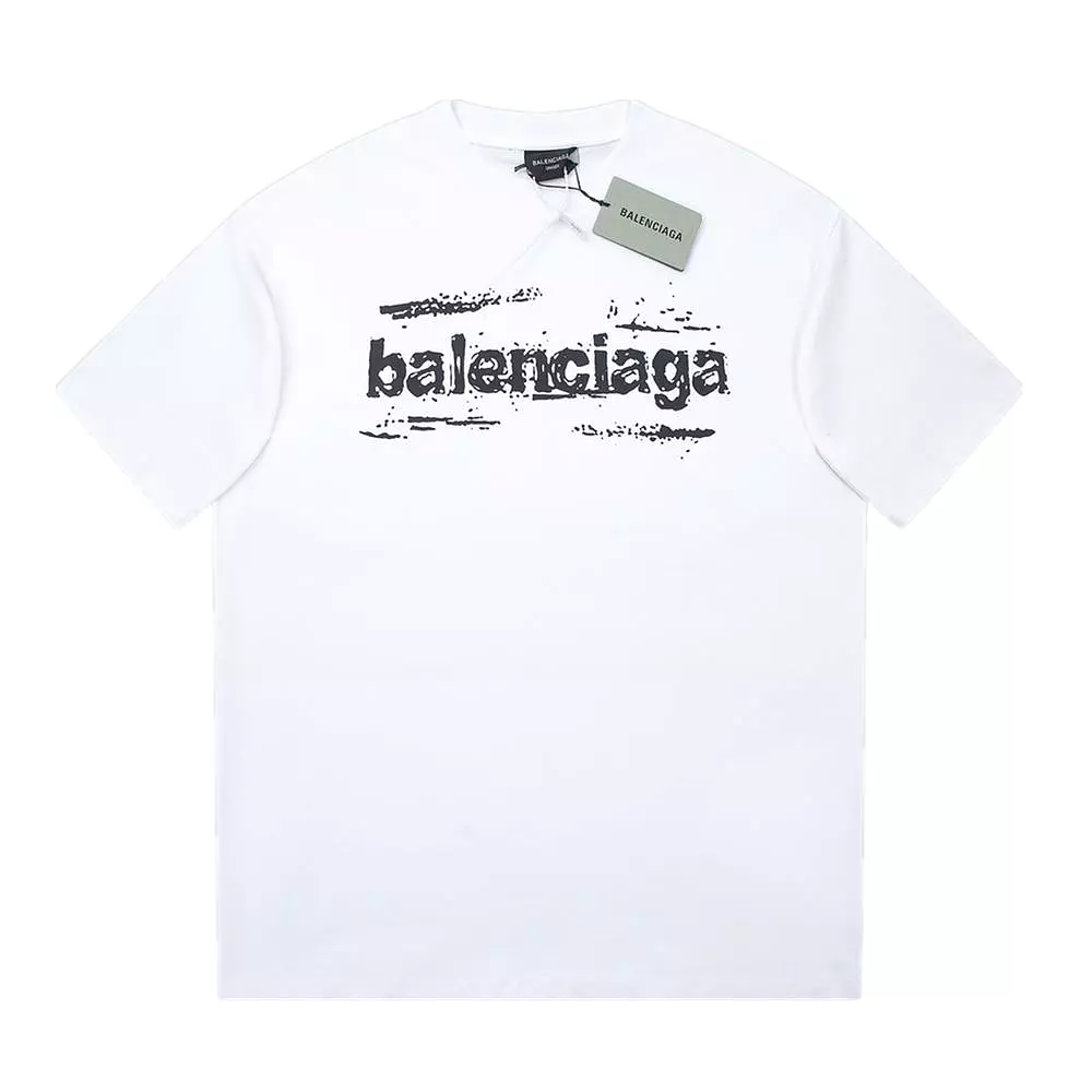 Balenciaga 24SS graffiti brand logo short-sleeved T-shirt White 3.13