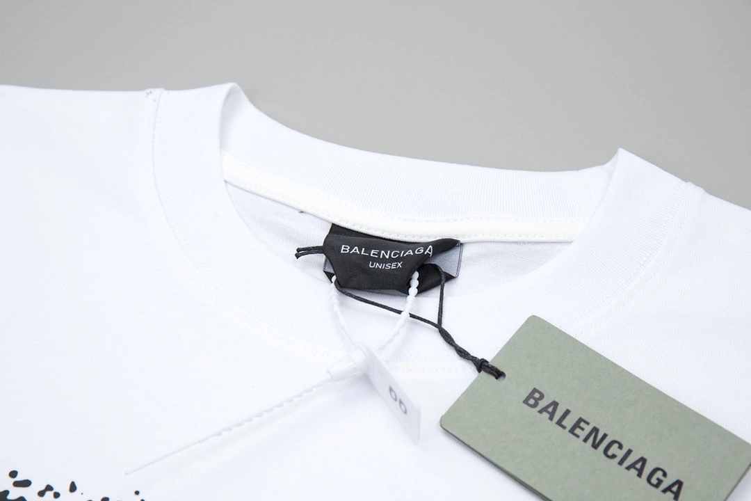 Balenciaga 24SS graffiti brand logo short-sleeved T-shirt White 3.13