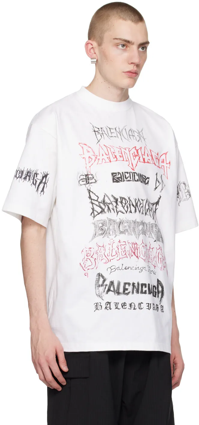 BALENCIAGA  |Crew Neck Street Style Cotton Short Sleeves Logo Luxury