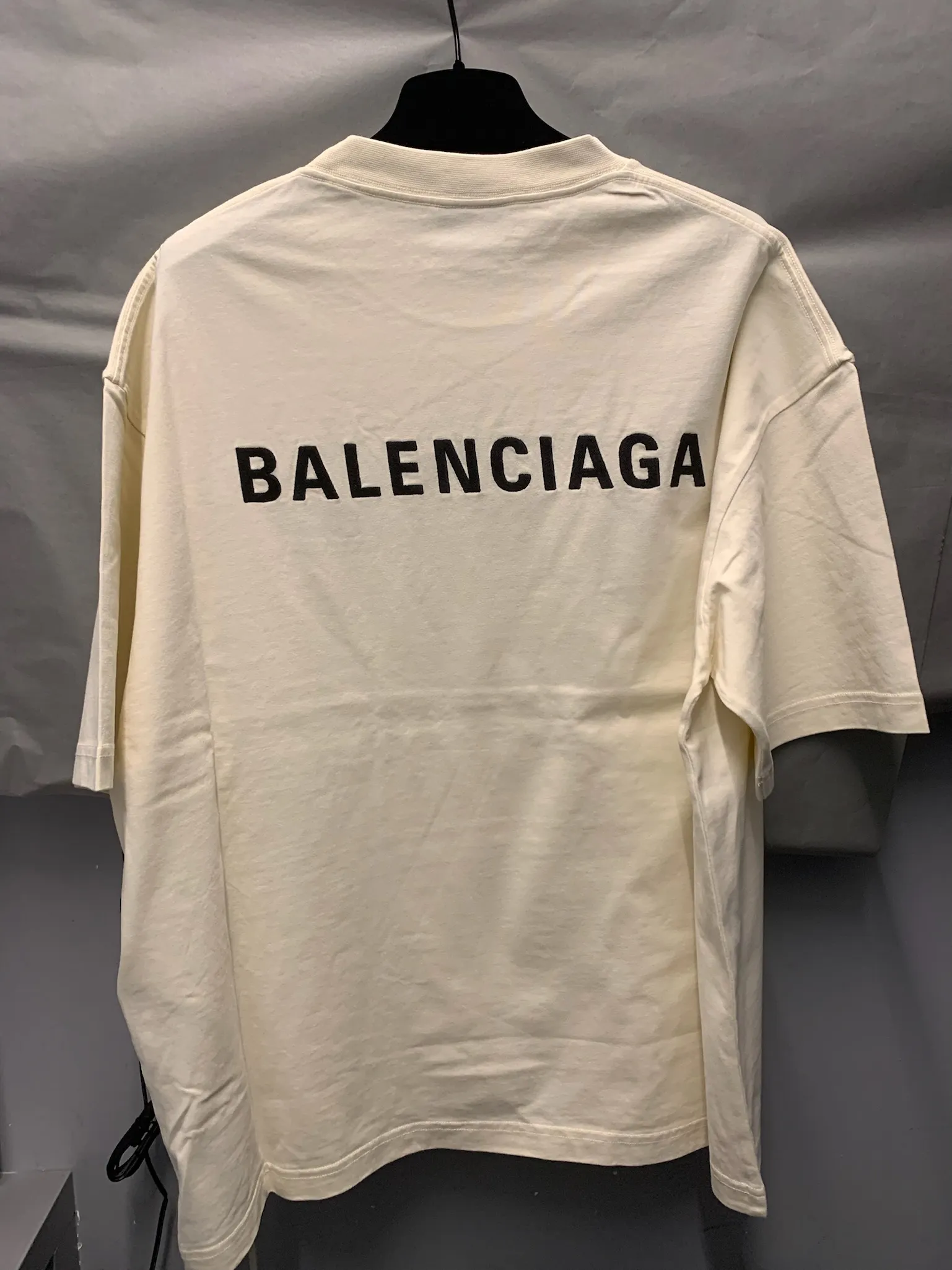 BALENCIAGA  |Crew Neck Unisex Street Style Plain Cotton Short Sleeves