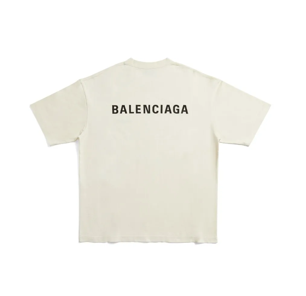 BALENCIAGA  |Crew Neck Unisex Street Style Plain Cotton Short Sleeves