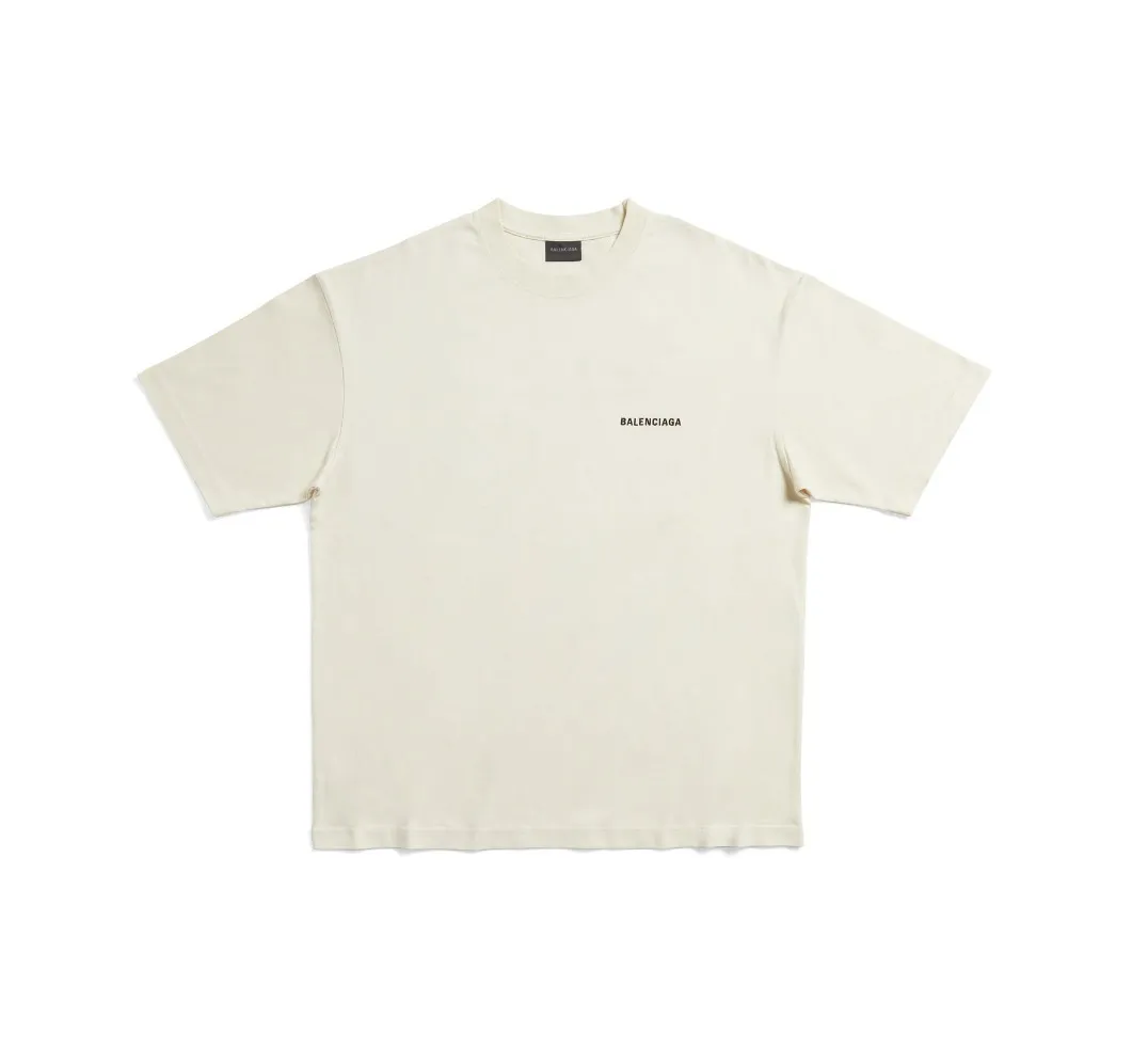 BALENCIAGA  |Crew Neck Unisex Street Style Plain Cotton Short Sleeves