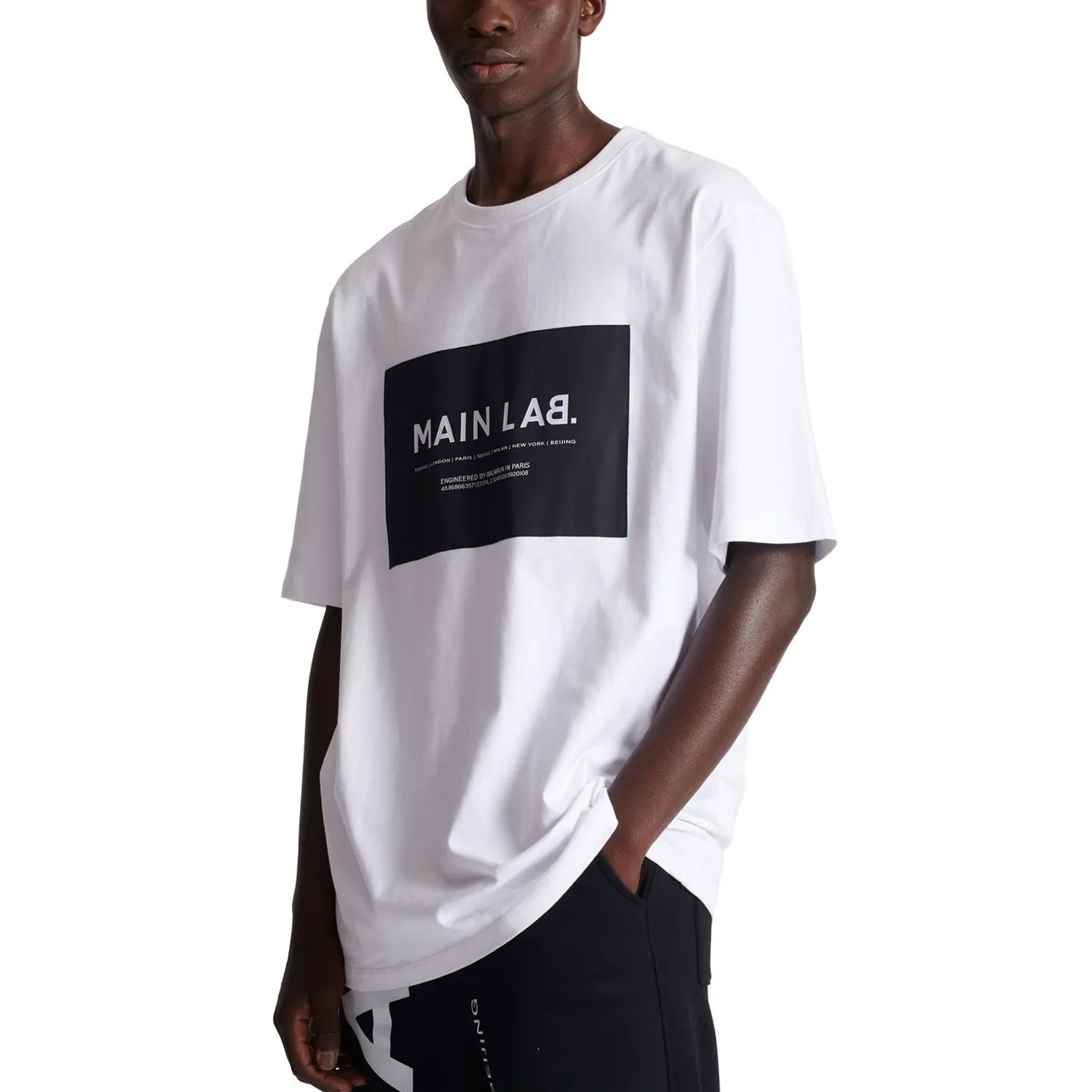 BALMAIN  |Crew Neck Plain Cotton Short Sleeves Logo Luxury