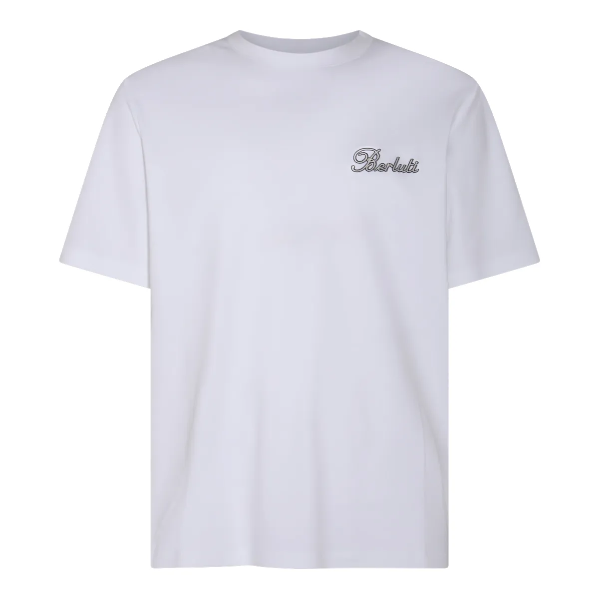 Berluti  |Crew Neck Plain Cotton Short Sleeves Logo Luxury