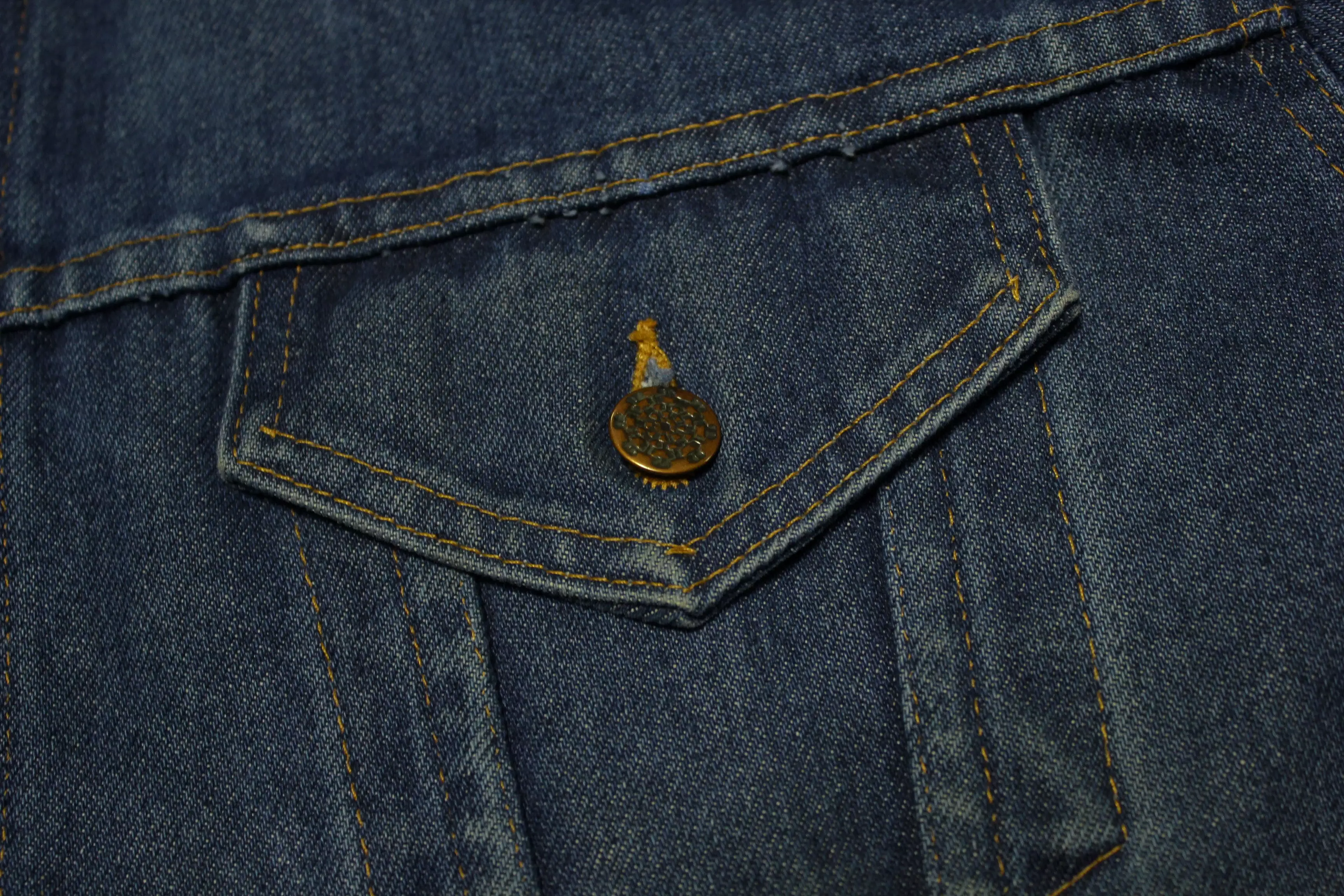 Big Mac Denim 4 Pocket Vintage 80's Trucker Blue Jean Work Jacket