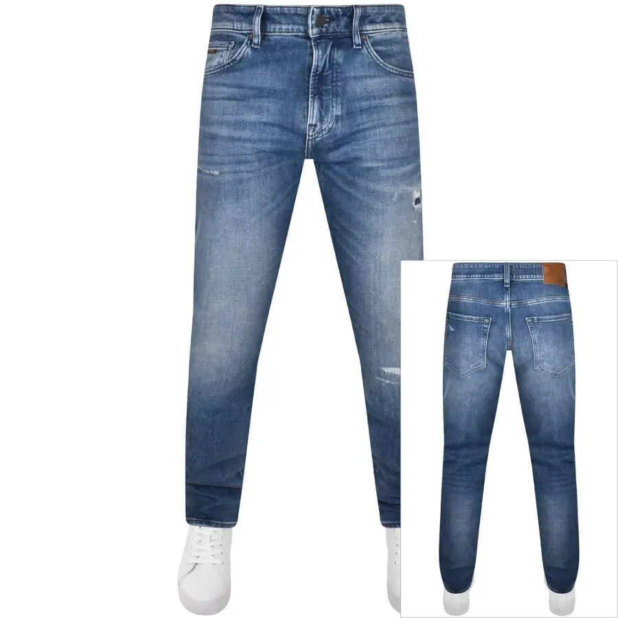 BOSS Re Maine Pump Regular Fit Jeans Blue