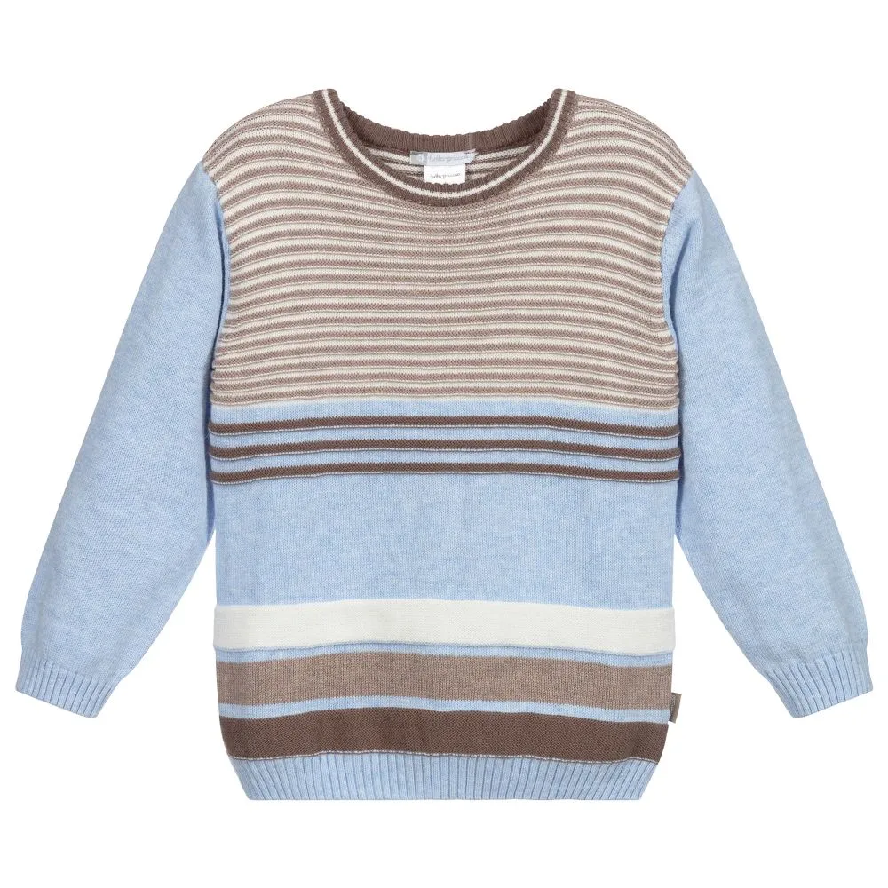 Boys Blue Striped Sweater