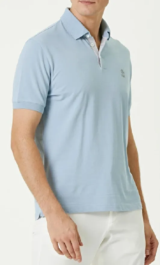 BRUNELLO CUCINELLI  |Plain Cotton Short Sleeves Logo Polos