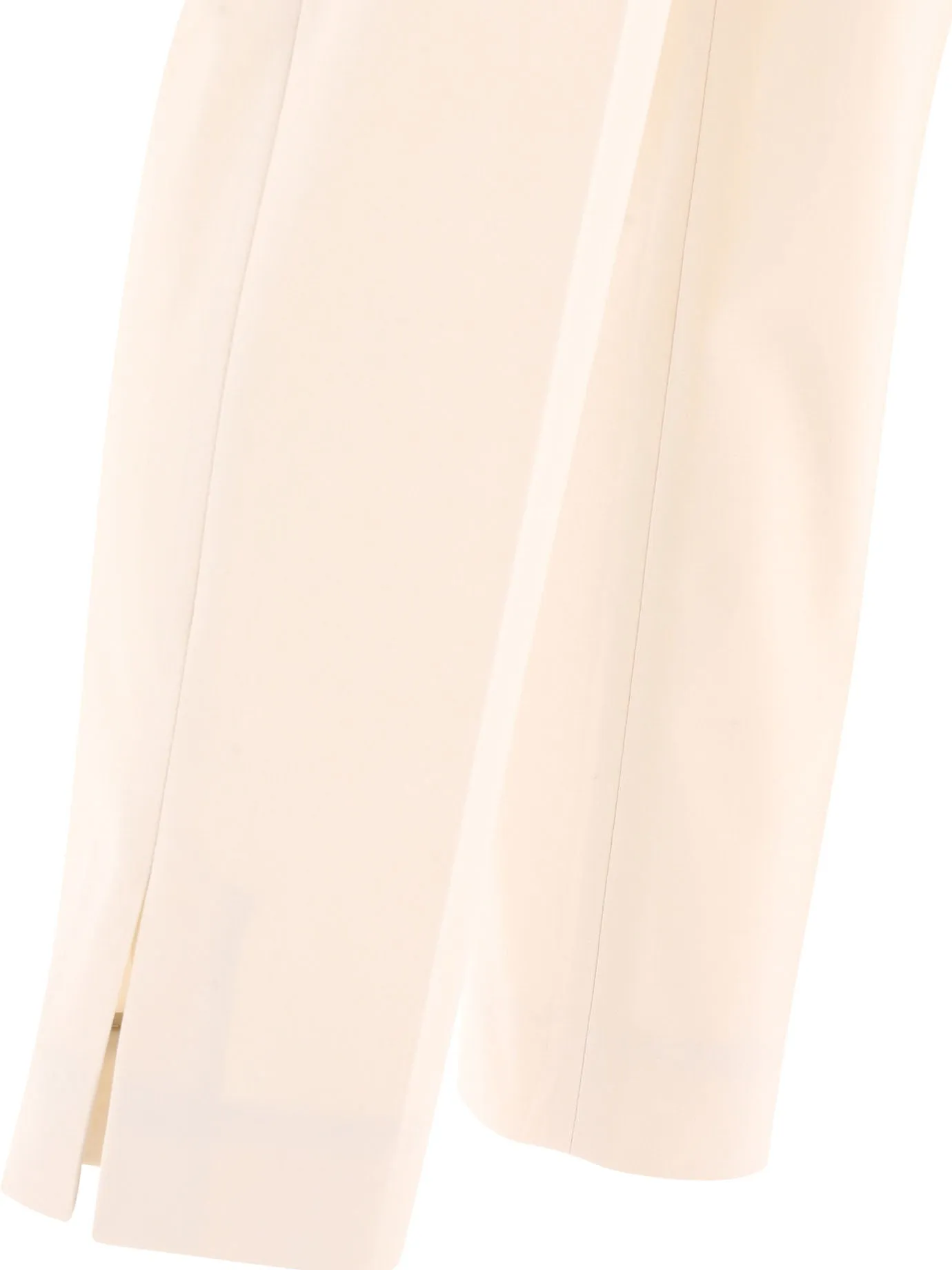 BRUNELLO CUCINELLI Women's White Straight Pants for the 2024 Summer Season