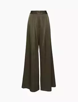 Cadence Satin Pleat Pant