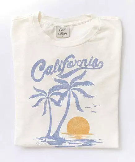 California Mineral Graphic T-Shirt - Cream