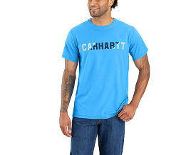 Carhartt Force Short Sleeve Block Logo Graphic T-Shirt