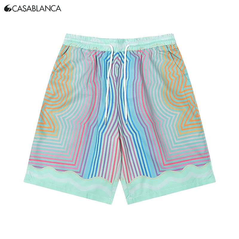 Casablanca 23SS face print short-sleeved T-shirt & shorts 4.9