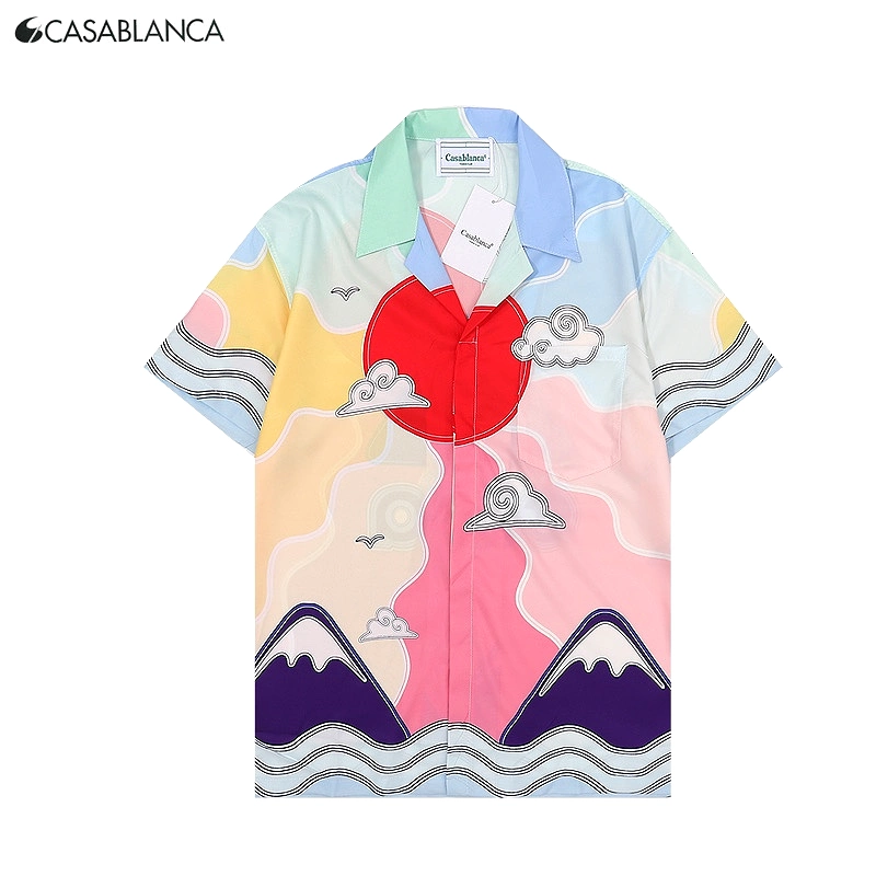 Casablanca 23SS Japan Mount Fuji short-sleeved T-shirt & shorts 4.9