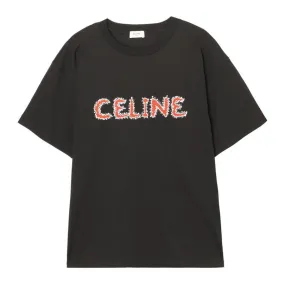 CELINE  |Crew Neck Cotton Short Sleeves Logo Luxury