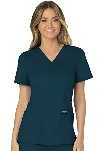 Cherokee WW610 Workwear Revolution Mock Wrap Scrub Top