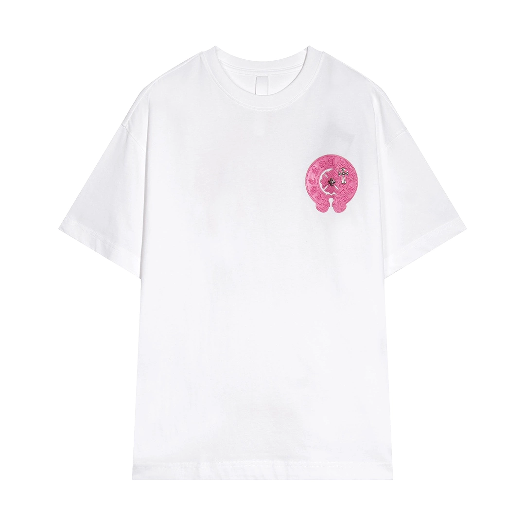 Chrome Hearts embroidered horseshoe logo metal accessories short-sleeved T-shirt White 4.2