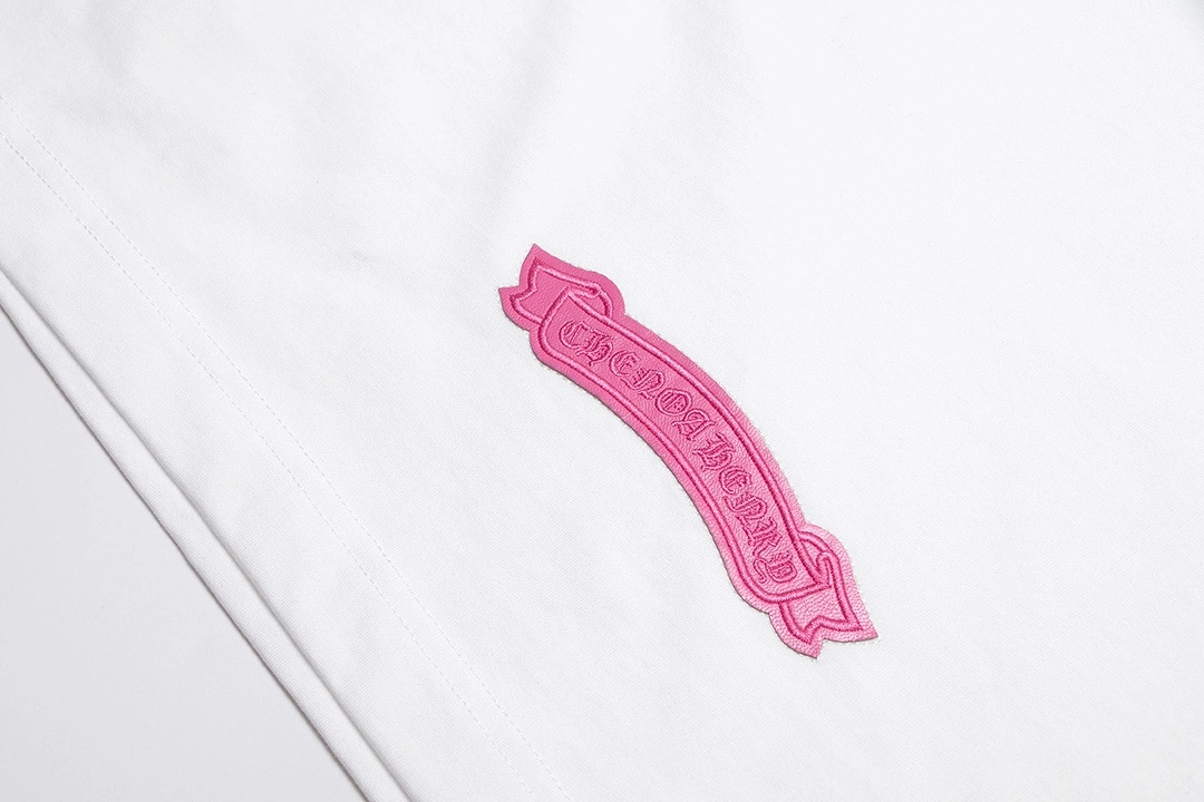 Chrome Hearts embroidered horseshoe logo metal accessories short-sleeved T-shirt White 4.2