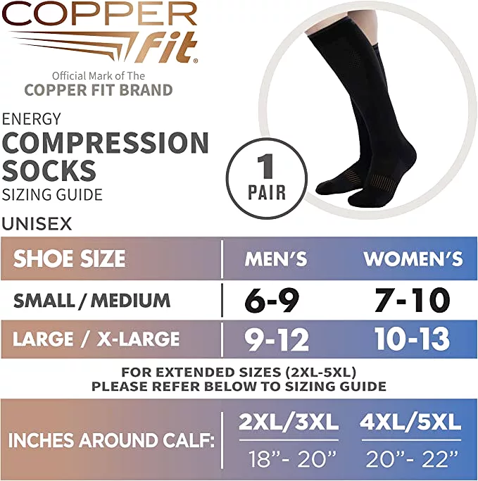 Copper Fit Energy Compression Socks