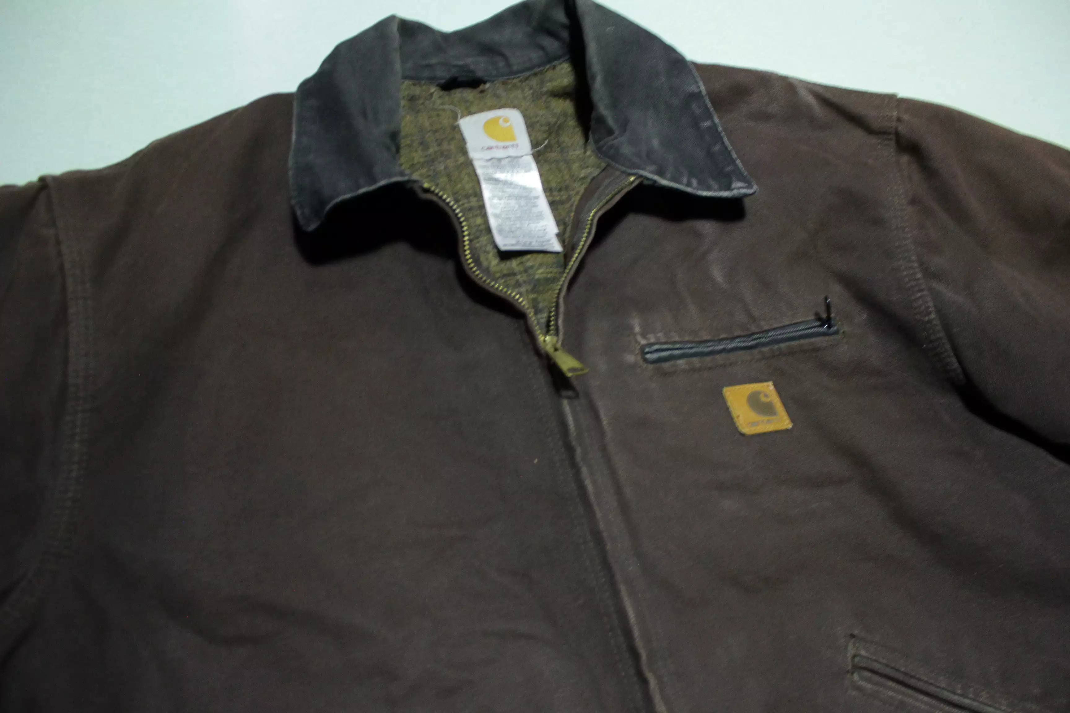 Copy of Carhartt J97 Blanket Dark Brown DKB Detroit Blanked Lined Work Jacket