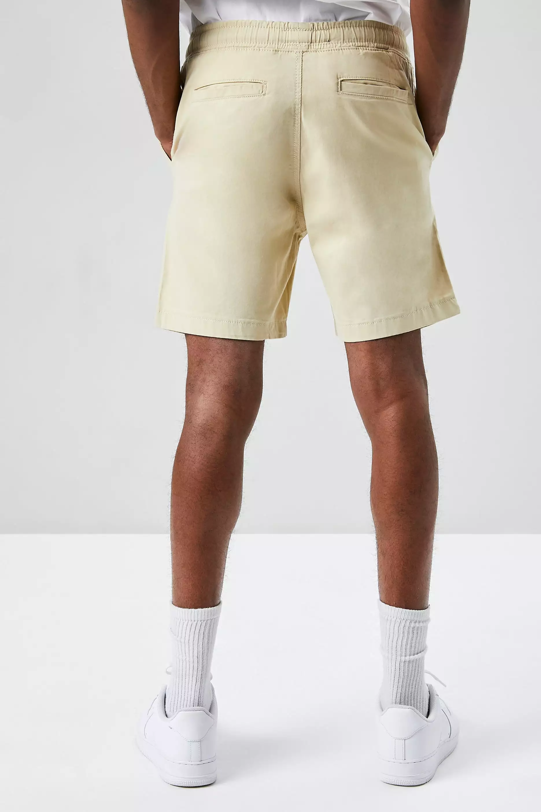 Cotton-Blend Drawstring Shorts