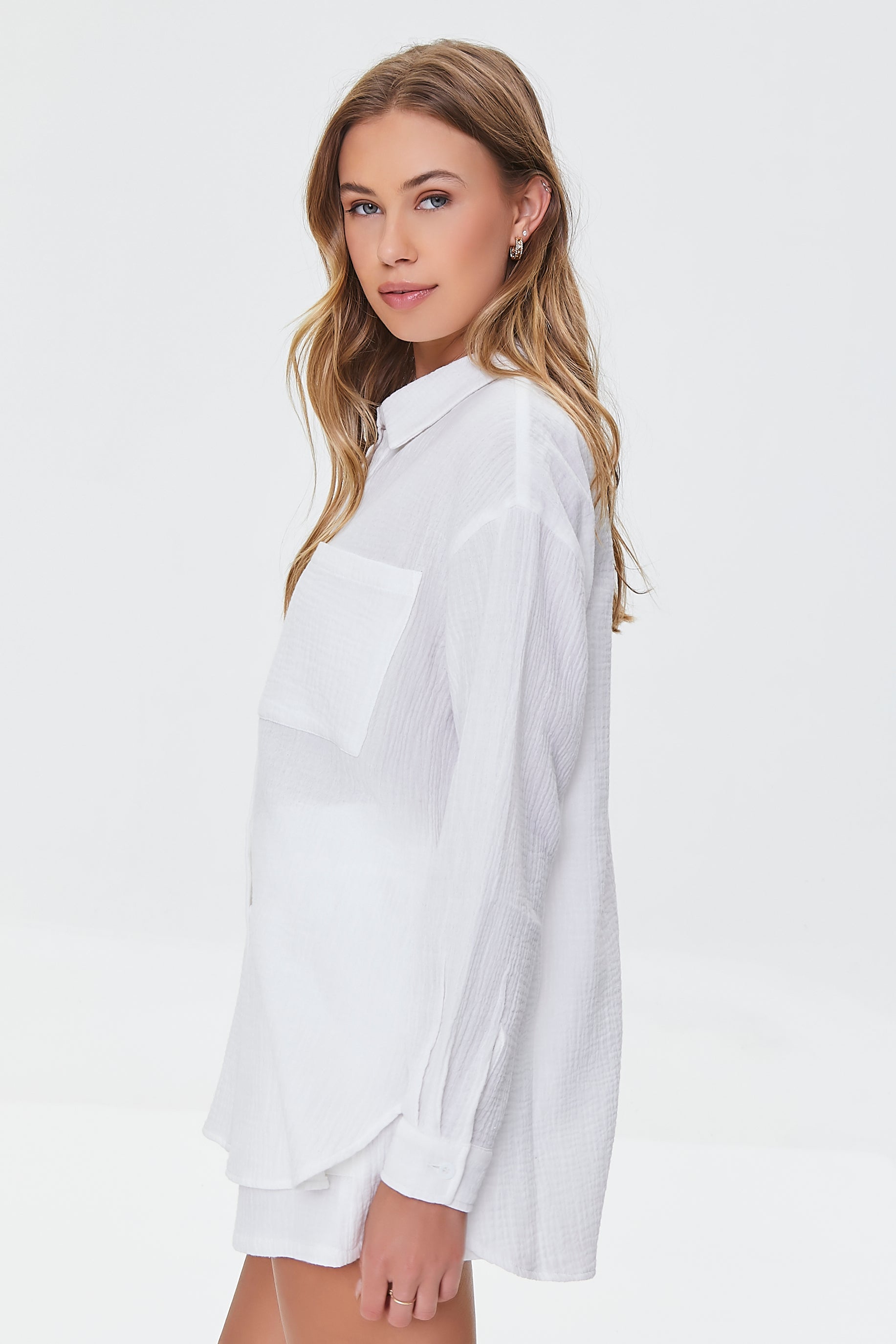 Cotton Poplin Shirt & Shorts Set