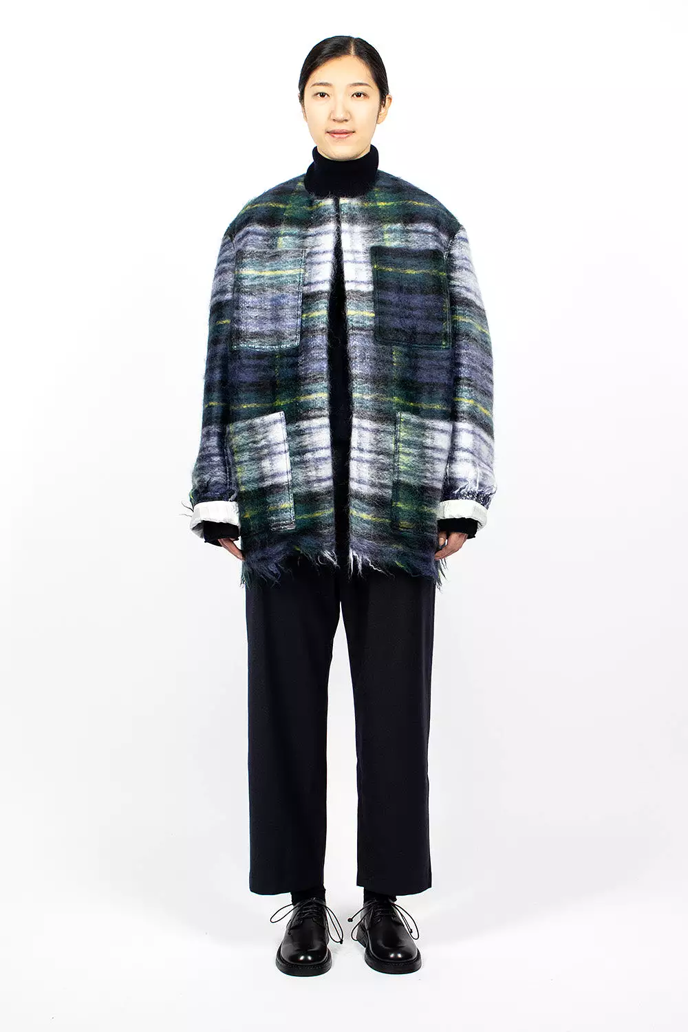 Croft Woven Jacket Green Tartan