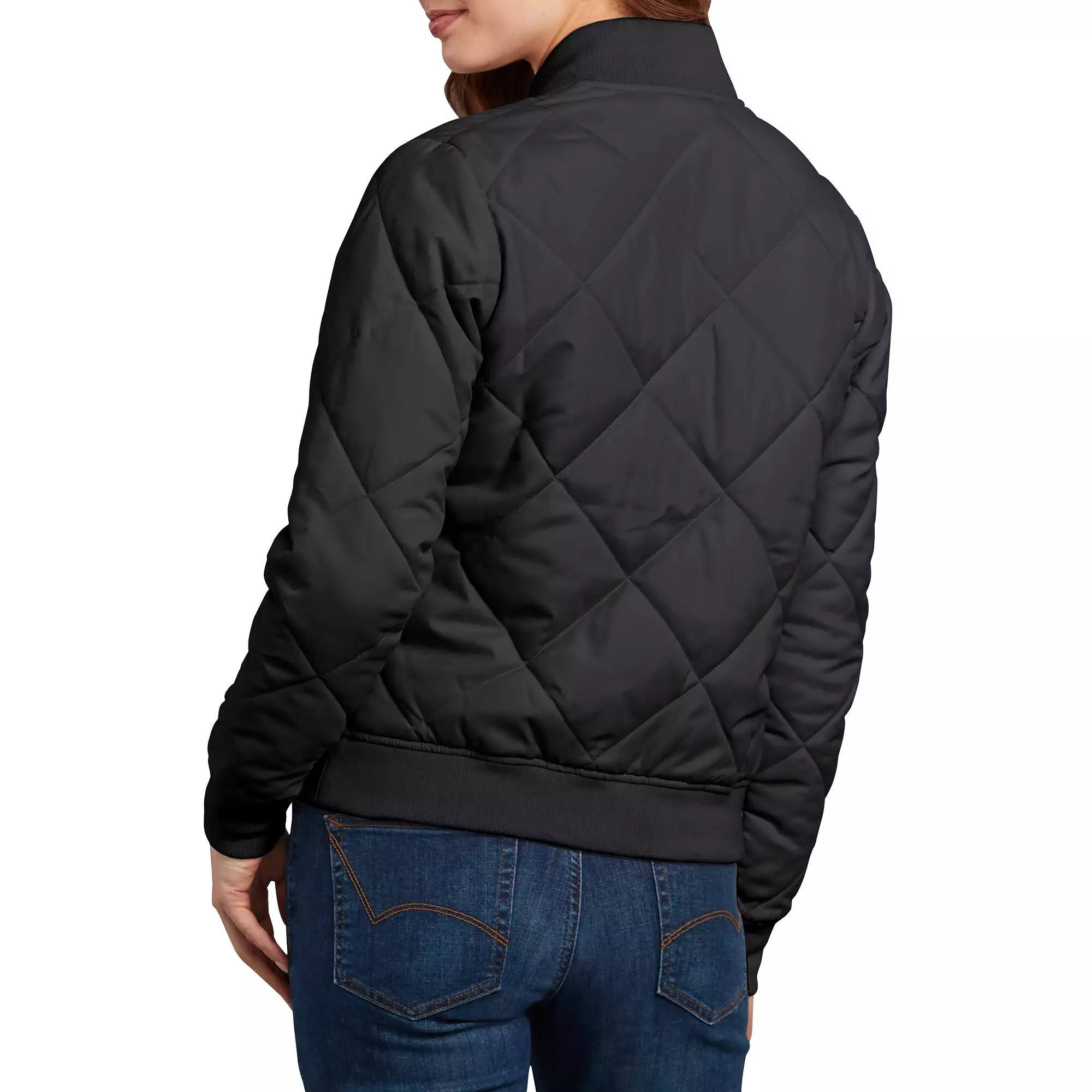 Dickies' Quilted Bomber Women's Work Jacket FJ800BK - black