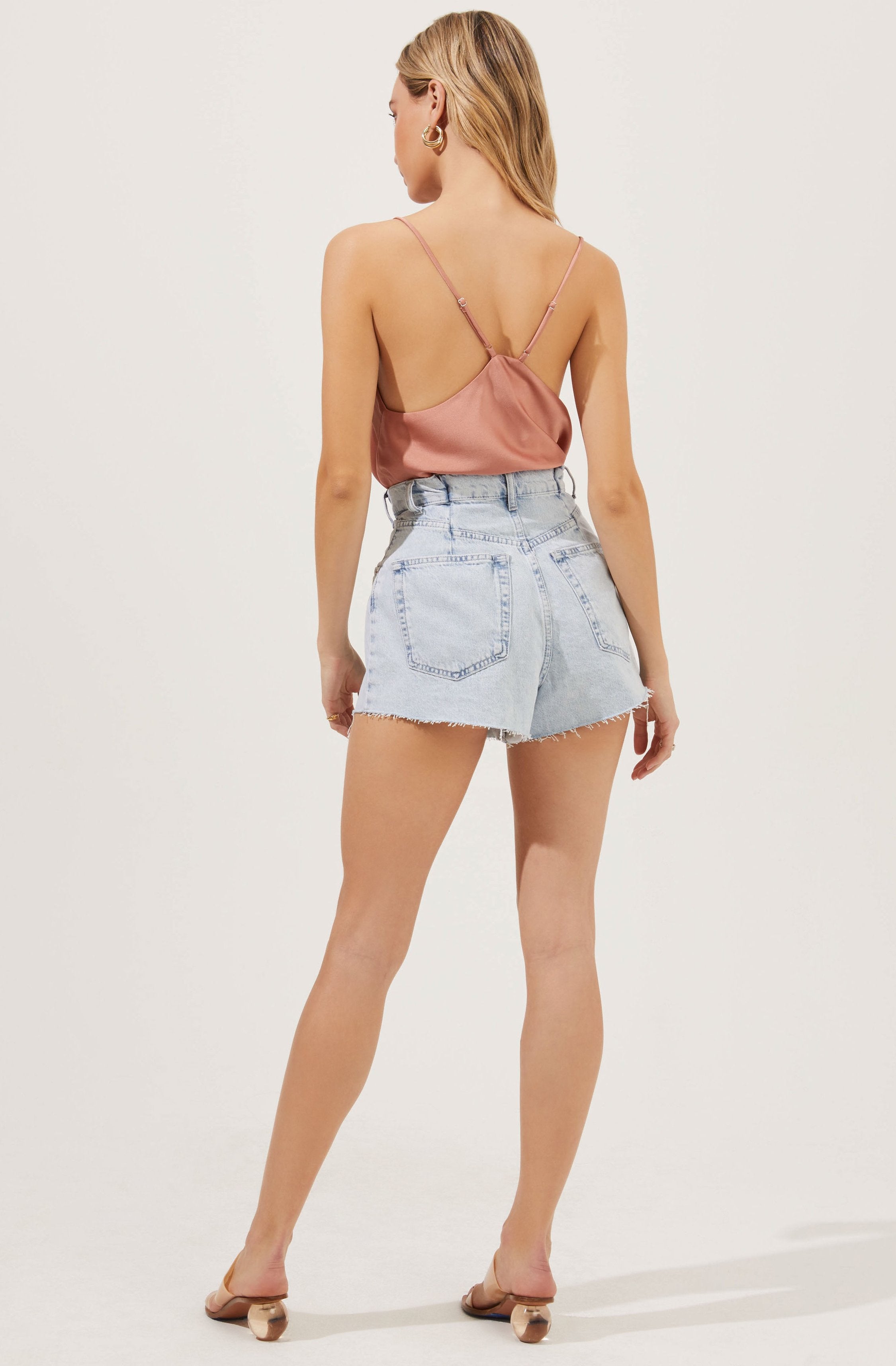 Drape Front Cami Bodysuit