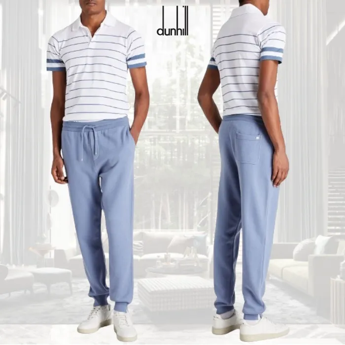 Dunhill  |Stripes Cotton Short Sleeves Polos