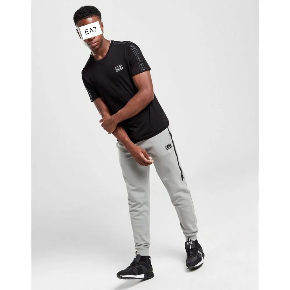 EMPORIO ARMANI  |Crew Neck Street Style Plain Cotton Short Sleeves Logo