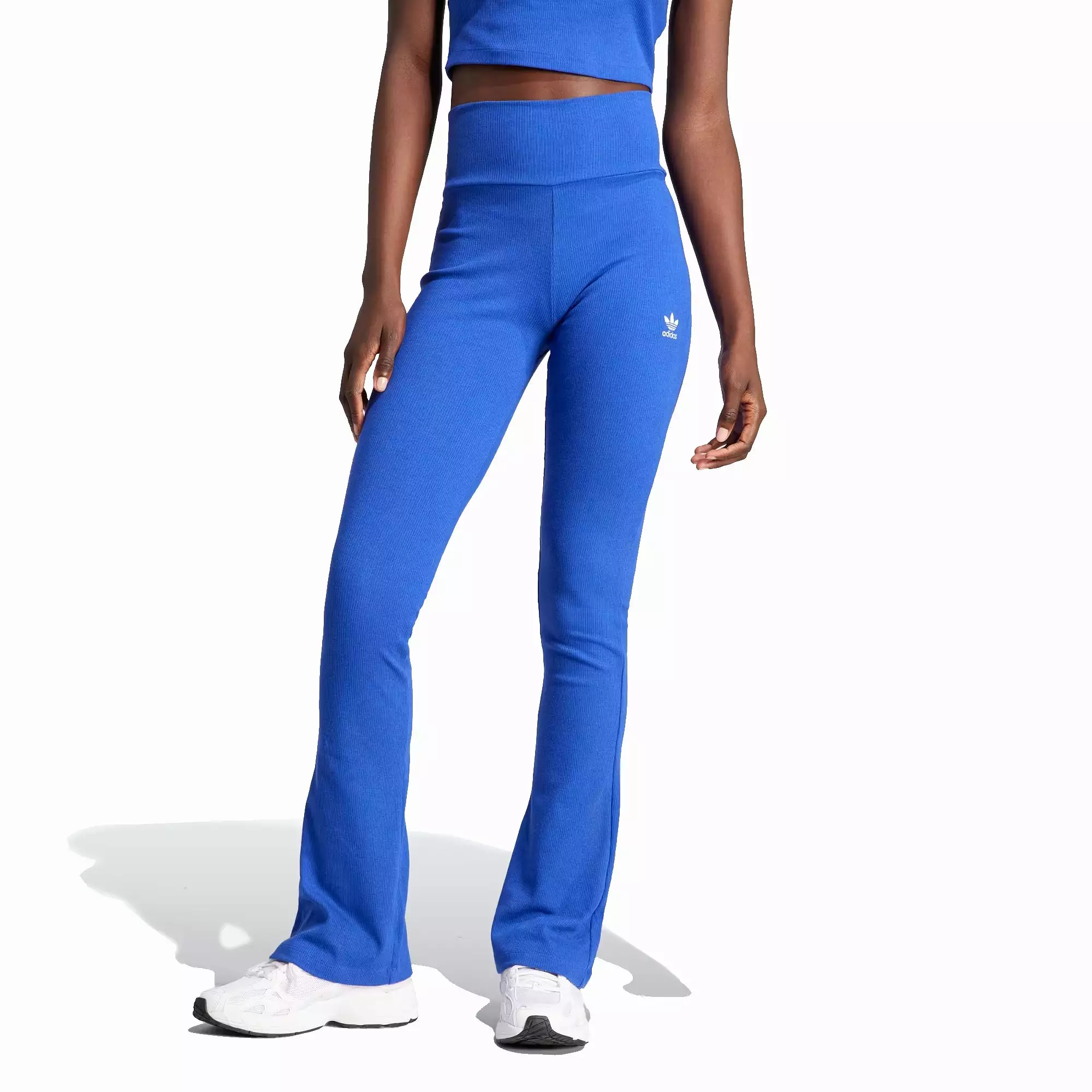 ESSENTIALS RIB FLARED PANTS 'SEMI LUCID BLUE'