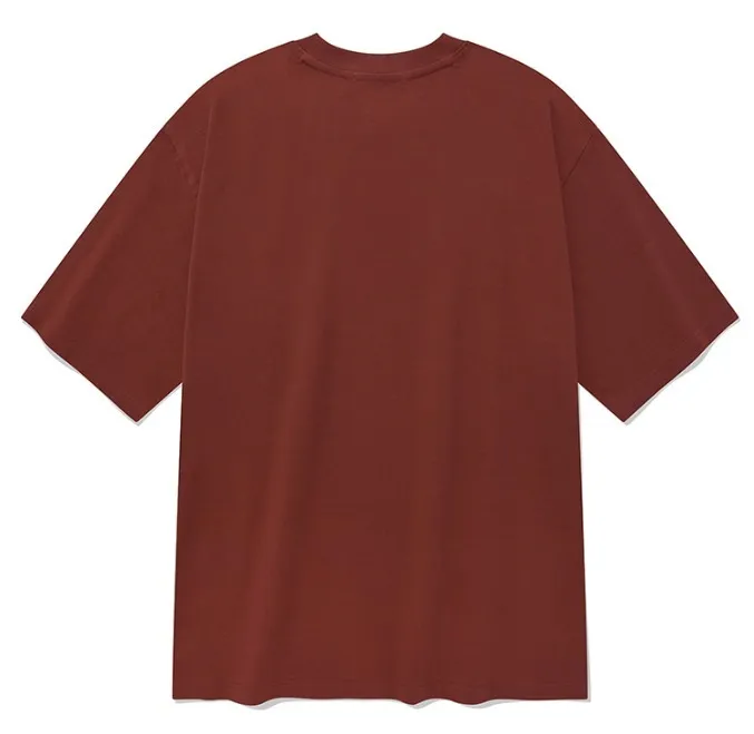 Fallett  |Crew Neck Street Style U-Neck Plain Cotton Short Sleeves