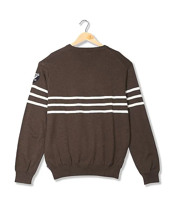 Gant Striped V-Neck Sweater