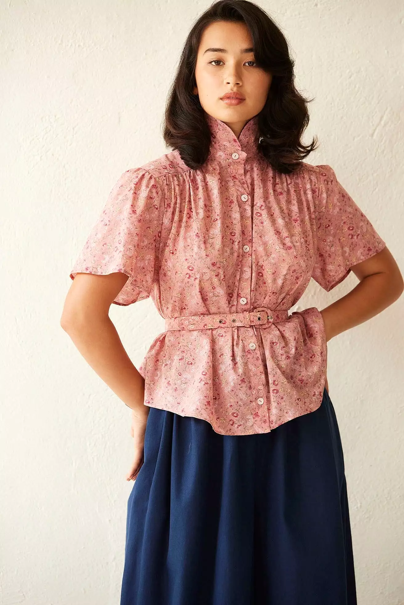 Georgina Blouse In Cotton Floral