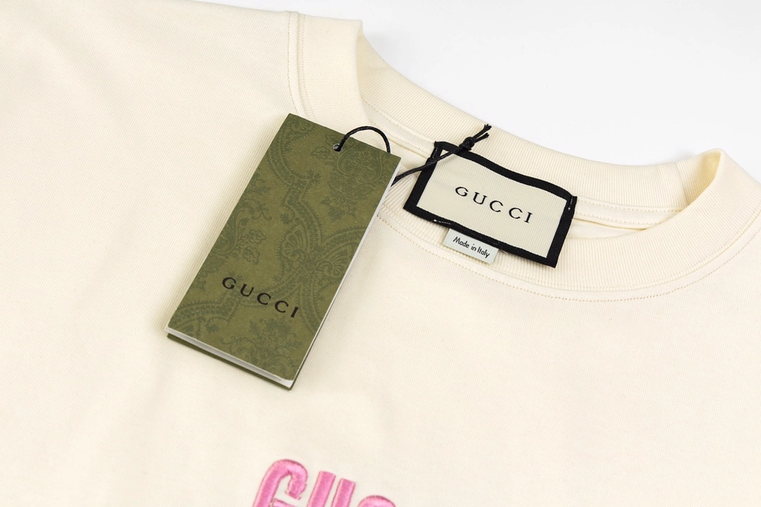 Gucci 24SS embroidered weather forecast short-sleeved T-shirt Off-White 3.6