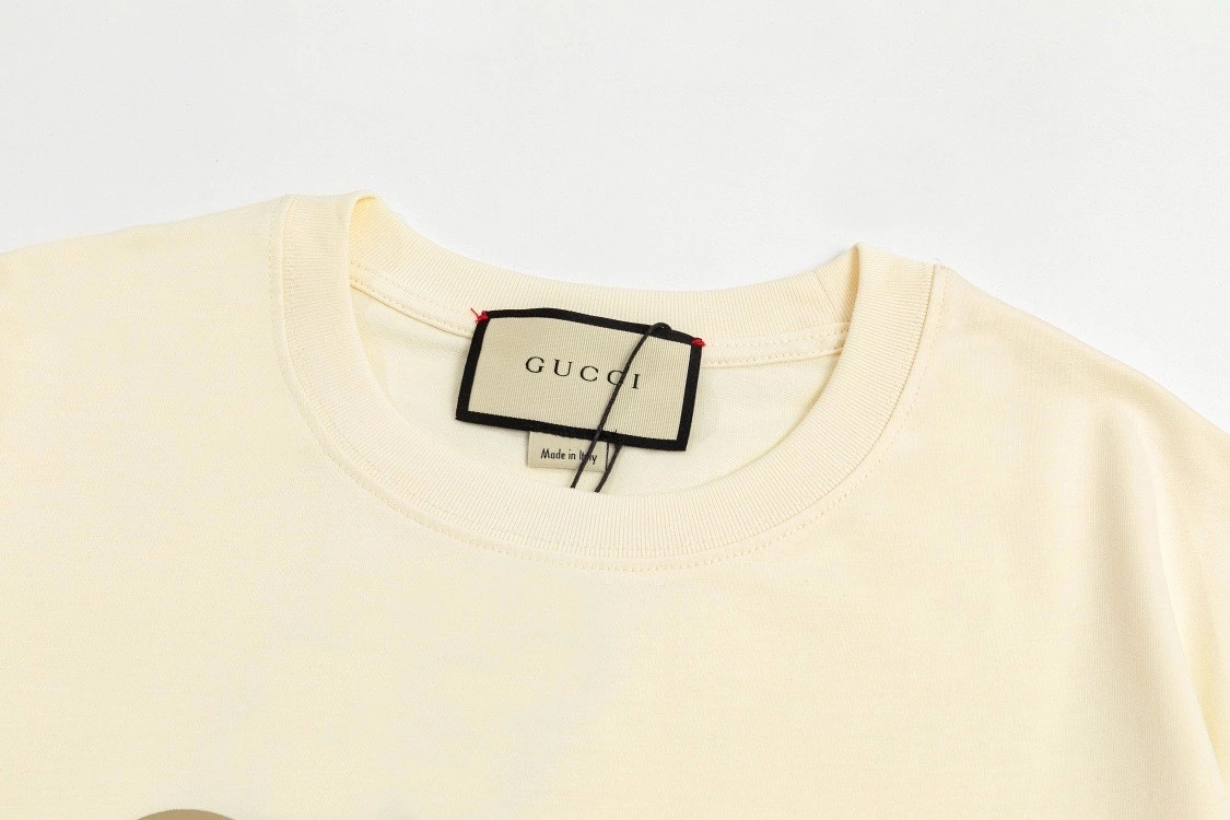 Gucci X Hattie Stewart 24SS Smiley brand logo short-sleeved T-shirt off-White 3.13